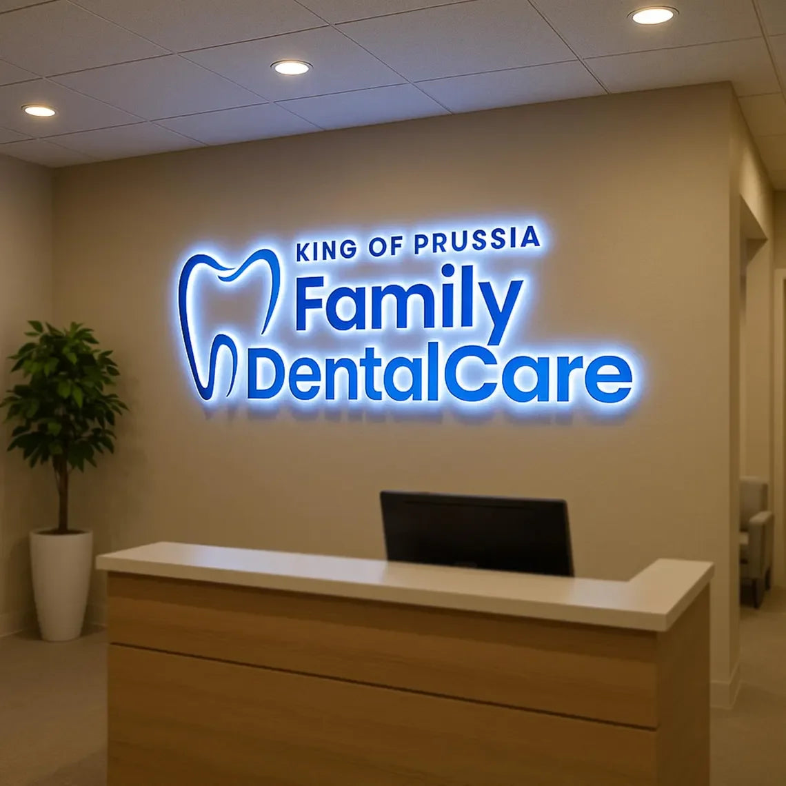 Led Business Logo Backlit Sign Illuminated Signage 3D Metal Letters Commercial Building Sign Trade Show Outdoor House Number