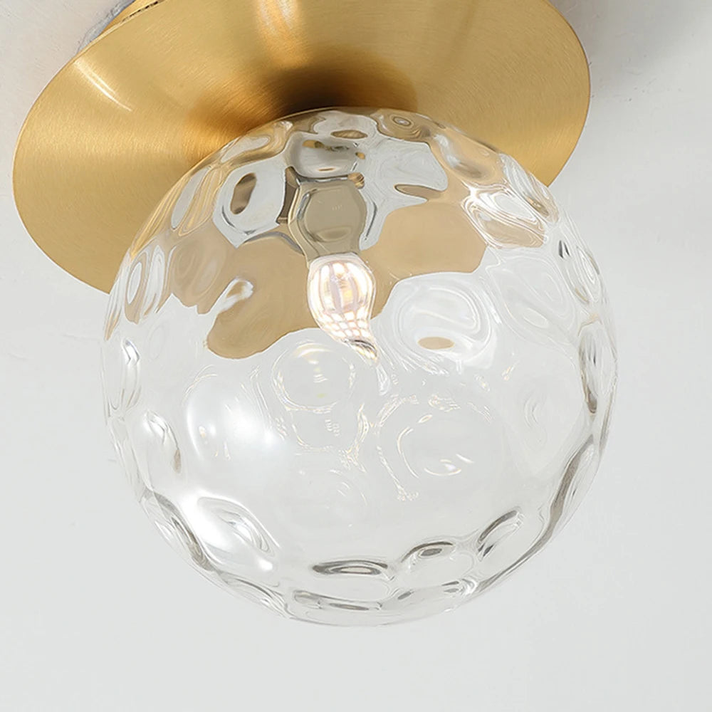 Nordic Simple Modern Round Glass Ball Ceiling Lamp Living Room Lighting Hallway Ceiling Light Bedroom Lamp Led Light