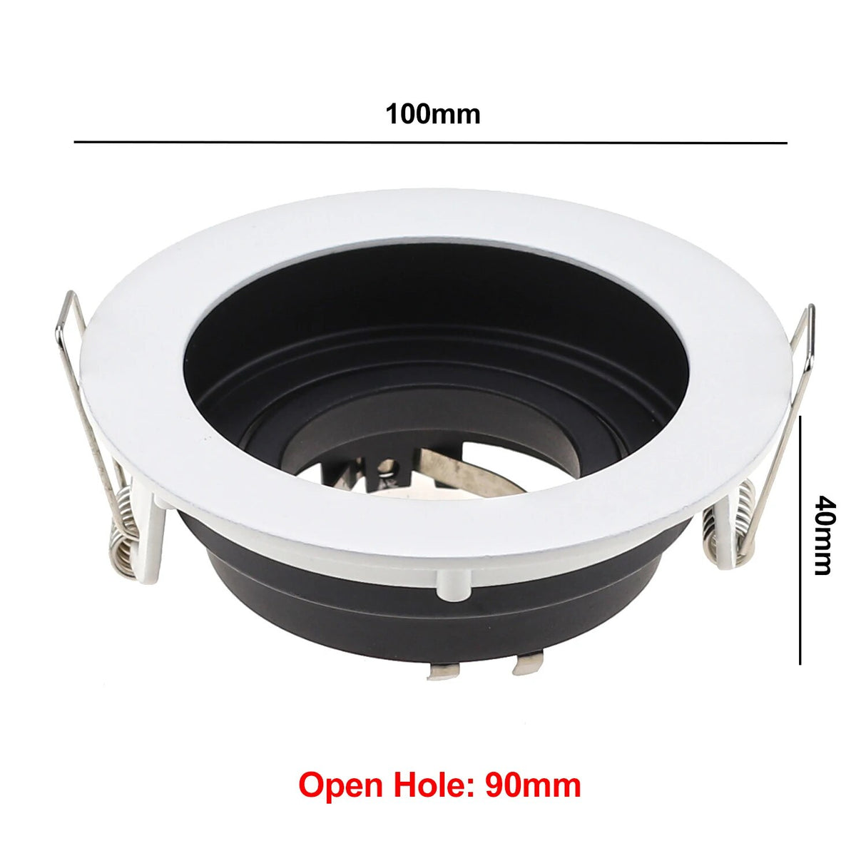 Replaceable Lamp Holder Seiko Aluminum Spot Light White Black Single and Double Head GU10 Tube Holder MR16 Ceiling Lamp Holder
