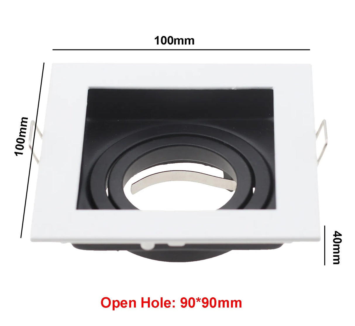 Replaceable Lamp Holder Seiko Aluminum Spot Light White Black Single and Double Head GU10 Tube Holder MR16 Ceiling Lamp Holder