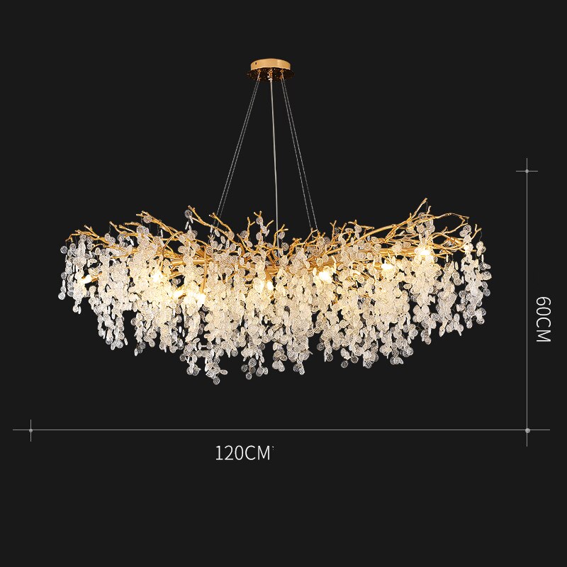 Modern Crystal Luxury LED Chandelier Lighting Home Decoration LOFT Villa Lustre Living Room Hotel Hall Art Indoor Decor Lighting