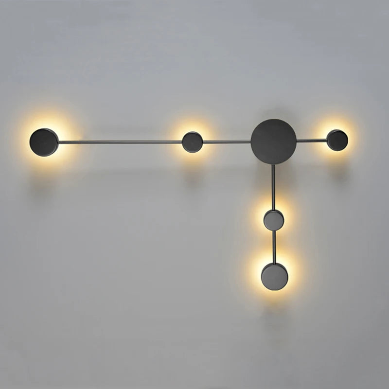 Modern LED Wall Lamp Simple Living Room Background Wall Light Bedroom Bedside Wall Sconce Creative Hotel Hall Corridor Lighting