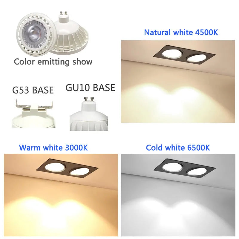 Multi Colors AR111 spotlight 25W LED ES111 Light source Warm white Cold white Neutral white lighting 220V new design G53 GU10