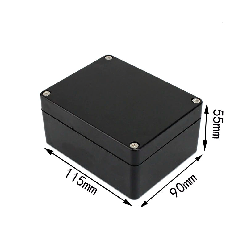 Outdoor Waterproof Plastic Junction Box (Black & White) - IP-Rated Plastic Enclosure & Electronics Project Instrument Shell Case
