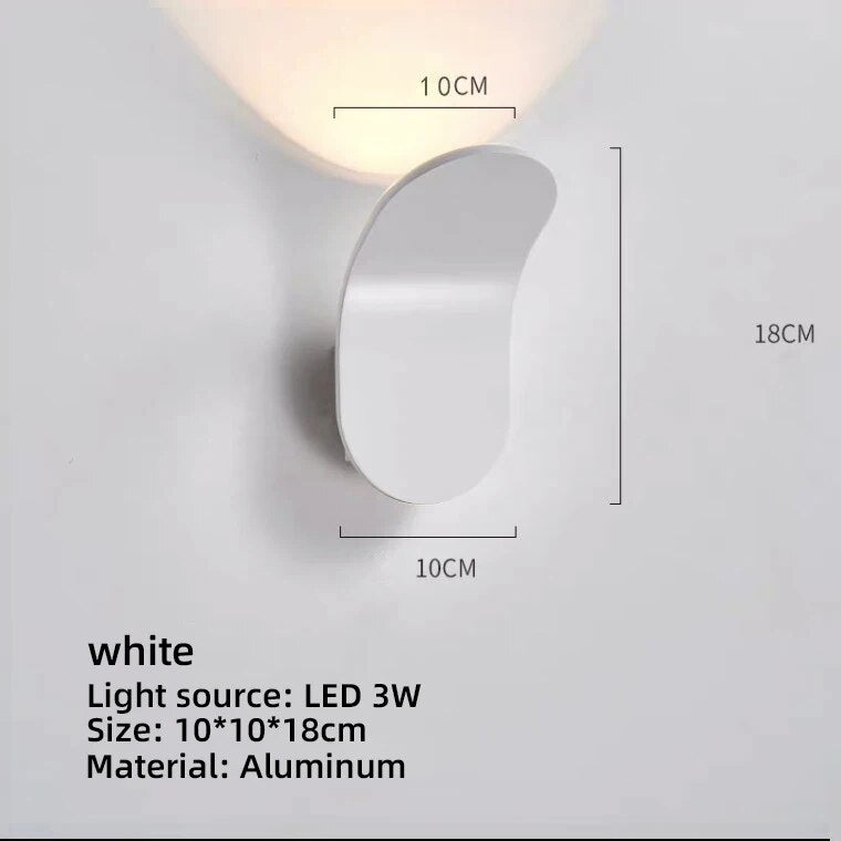 Modern LED Wall Lamps for TV Background Bedside 5W AC85-265V Nordic Living Room Corridor Balcony Wall Lights Decoration Lighting