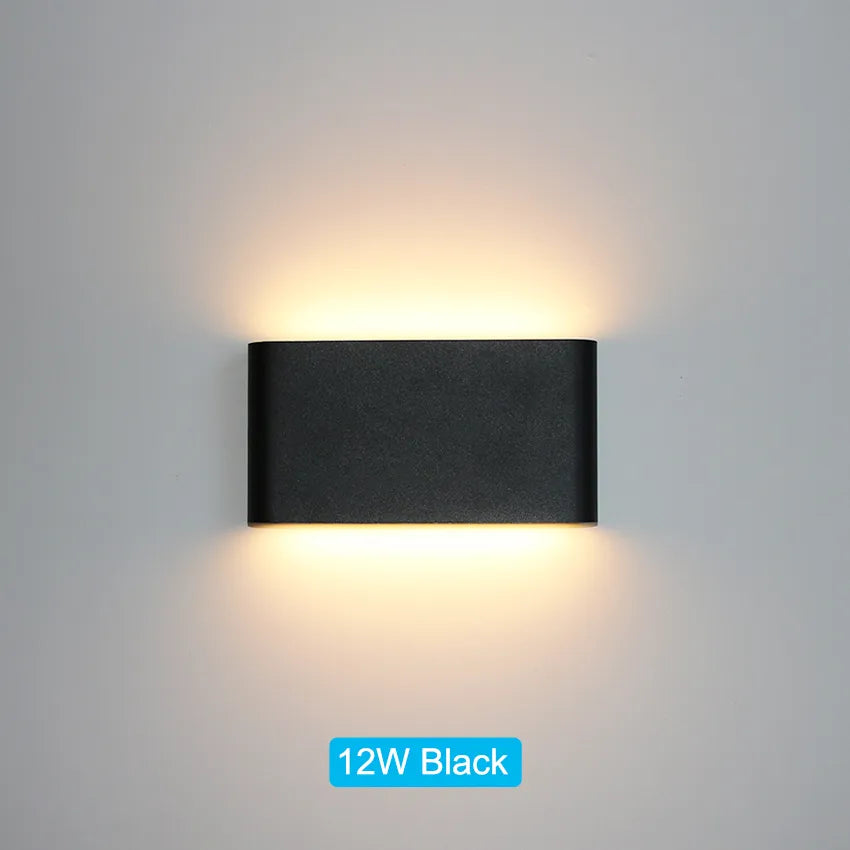 LED Outdoor Waterproof IP65 Wall Light Porch Garden Wall Lamp & Indoor Home Decors Bedroom Living Room Decoration Lighting Lamp