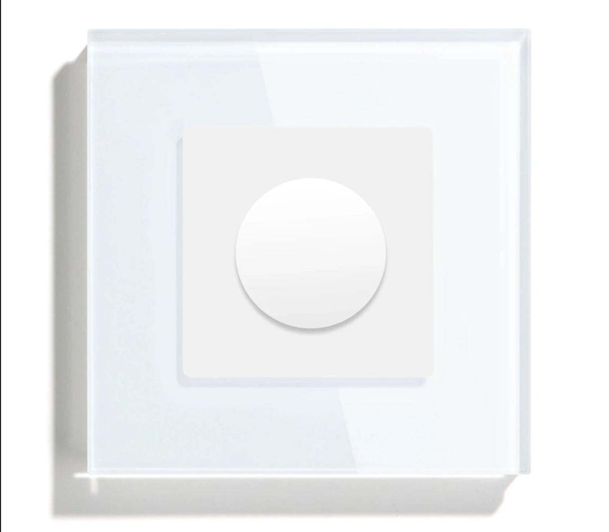 Mechanical Dimmer Switch Led Dimmable Wall Light Switches EU Standard Lamp Switch Brightness Adjustable Glass Frame 10A