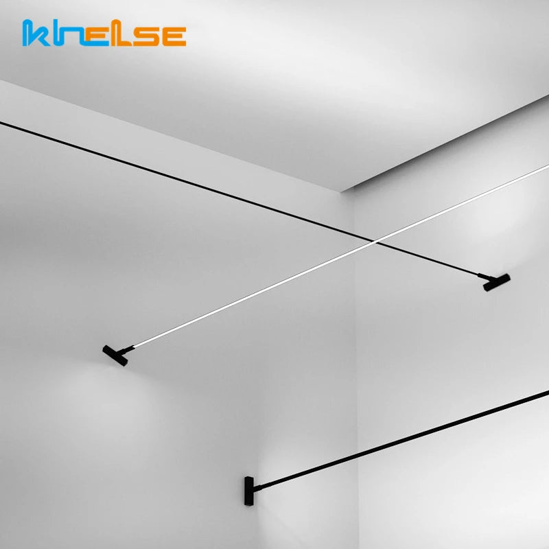 Skyline Minimalist Linear Strip LED Wall Lamp - Modern Architectural Background Decor Light Fixture for Living Room, Bedroom & Gallery