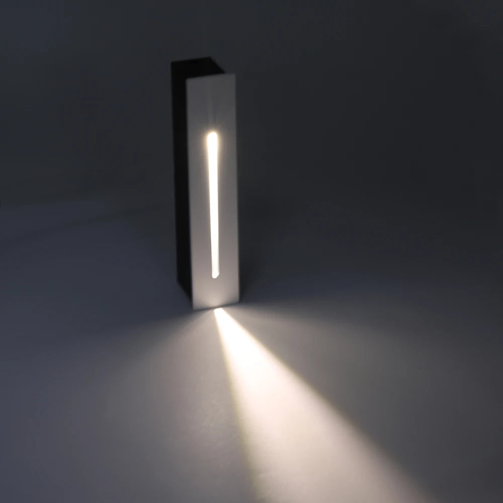 3W Recessed Led Stair Light Indoor Corner Stair Wall Light AC85-265V Step Stairway Pathway Hallway Staircase Lamp Sconce