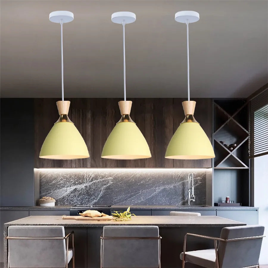 LED Chandelier Nordic Simple E27 Pendant Light Home Decoration Hanging Lamp Shade for Restaurant Bar bedroom Lights Luminaire