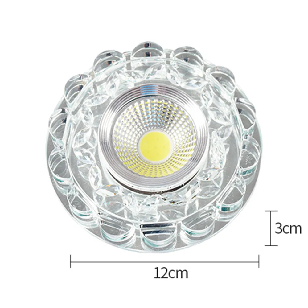Modern Glass Crystal Garland Led Indoor Downlight for Living Room Kitchen restaurant Ceilings colorful Lighting Bull'S Eye Lamp