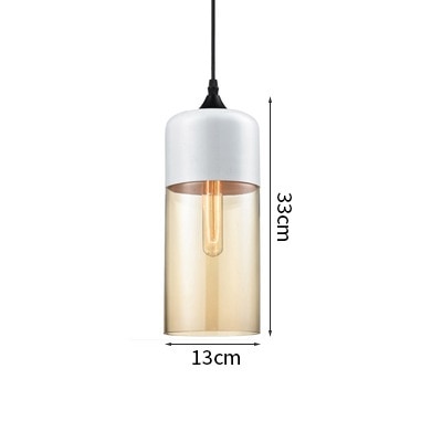 Nordic Modern LED Pendant Lights Fixtures Bedroom Dinning Living Room Light Wood Color Glass Hanging Lamp Luminaria
