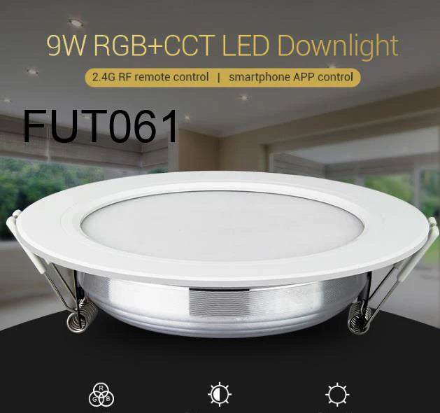 Smart RGB+CCT LED Downlight - Dimmable Color Changing Ceiling Panel (6W-25W)