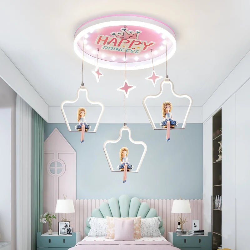 Nordic kids bedroom decor led lights for room indoor chandelier lighting chandeliers ceiling lamps for living room decoration