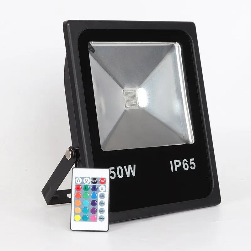 RGB LED Flood Light Outdoor (30W/50W/100W/150W/200W) AC85-265V - IP65 Waterproof Party & Neon Accent Light with Remote Control