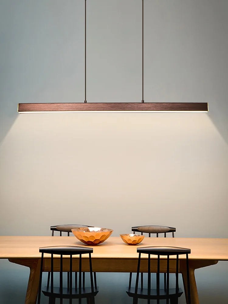 Modern Minimalist Coffee / Black LED Bar Chandelier Restaurant Hanging Lamp Office Lighting Nordic Living Room Bar Lights