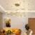 Modern Led Ceiling Chandelier home decor Brushed Rings  Mounted For Bedroom Living Room Hanging Lamp  Lustre Indoor Lighting