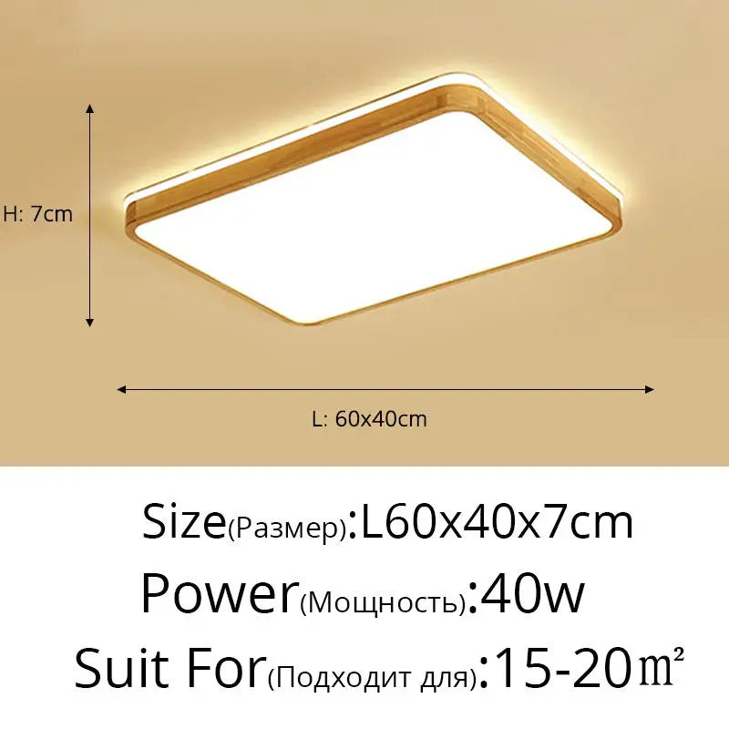 Modern Real Wooden LED Ceiling Lights For Bedroom Aisle Kitchen Dining Living Study Room Wardrobe Foyer Indoor Warm Home Lamps