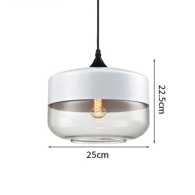 Nordic Modern LED Pendant Lights Fixtures Bedroom Dinning Living Room Light Wood Color Glass Hanging Lamp Luminaria