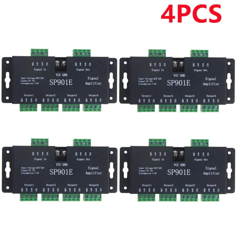 Signal Amplifier Repeater for WS2812B WS2811 WS2813 RGB Addressable LED Pixel Strip Programmable Matrix Panel Light