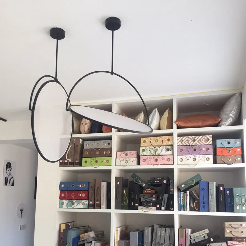Modern Minimalist LED Fabric Pendant Light - Nordic Art Textile Ceiling Hanging Lamp Fixture for Dining Room, Bar Table & Living Room Decor