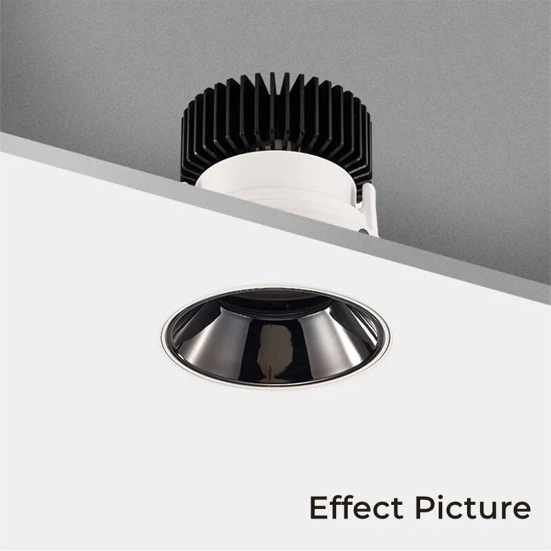 Frameless Recessed LED Ceiling Downlight Adjustable Mount Frame Socket GU10/MR16/MR11 Bulb Holder Spot Lighting Fitting Fixture