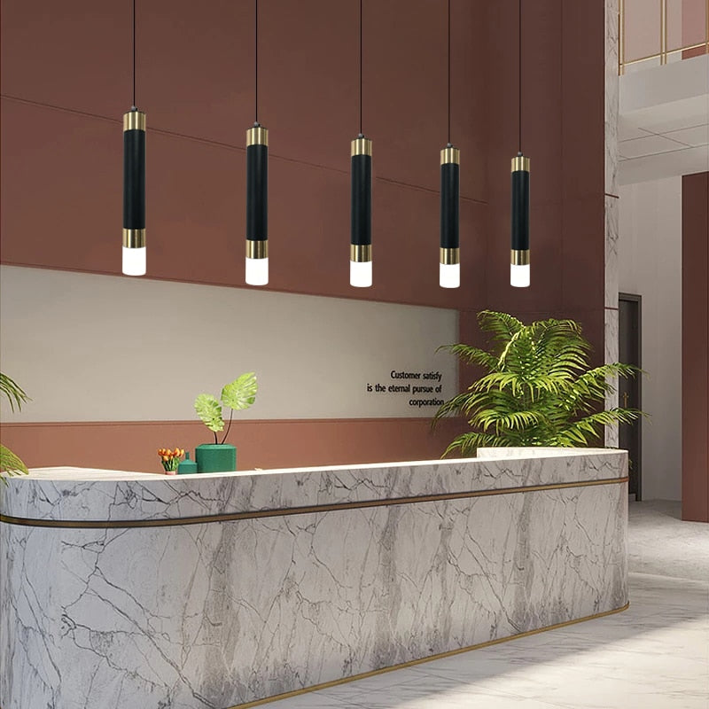 Delicate Minimalist Led Pendant Lights Hanglamp Drop Light for Restaurant Bar Kitchen Dining Room Staircase Chandelier Lamps