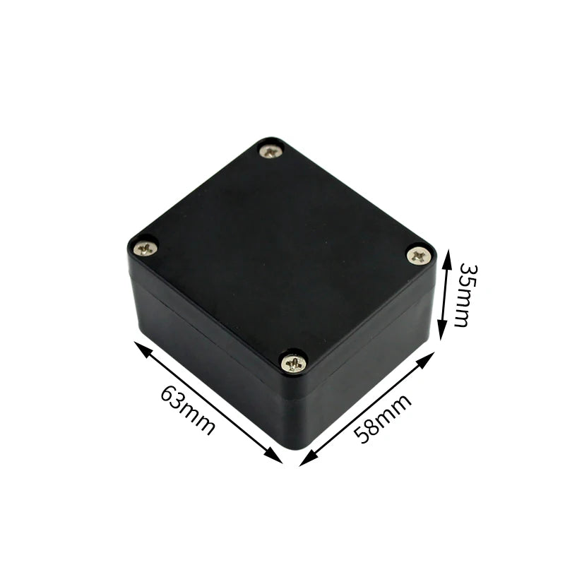 Outdoor Waterproof Plastic Junction Box (Black & White) - IP-Rated Plastic Enclosure & Electronics Project Instrument Shell Case