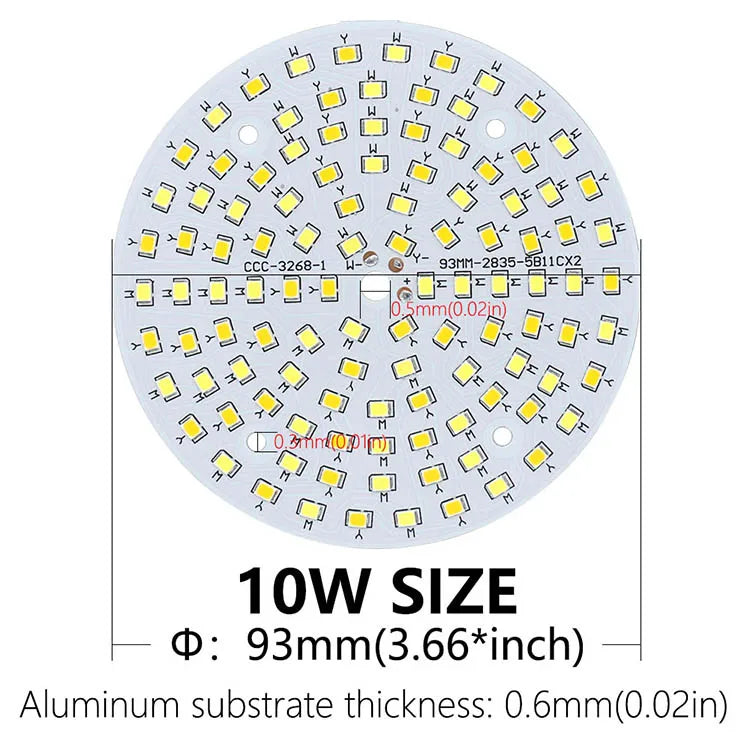 LED Light Board 10W 18W 24W 36W Two-Color LED Chip Source SMD2835 Lamp Bead 250mA Constant Current Input Diode For Panel Light