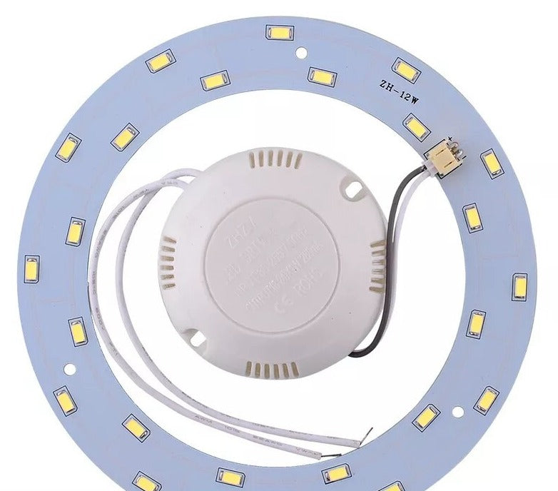 Ring Panel Circle Light 12W 24Leds Round Ceiling Board AC220V SMD 5730 Circular Lamp Pure White For Dining Room Source