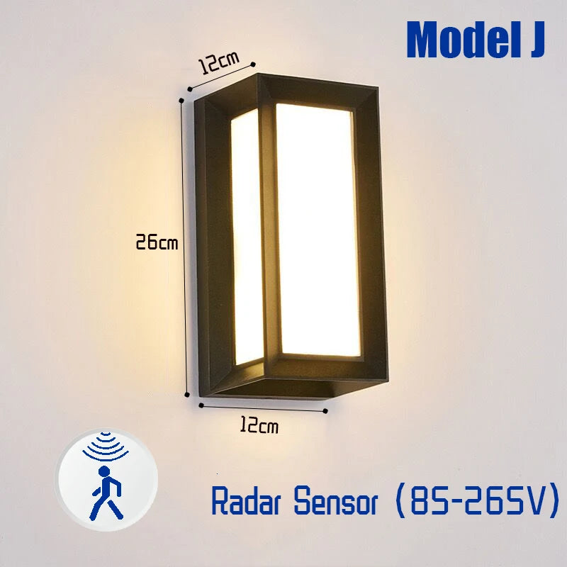 LED Outdoor Lights Motion Sensor Outdoor Wall Light Waterproof IP65 Outdoor Wall Lamp Street Lamp Garden Lights Outdoor Lighting
