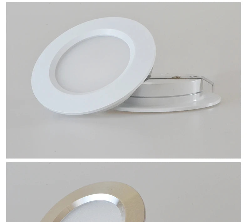 Mini LED Spotlight IP65 Waterproof - 12V Ultra-Thin Hidden Downlight for Bathroom, Outdoor & Cabinet - 3W / 5W / 7W Recessed Ceiling Light