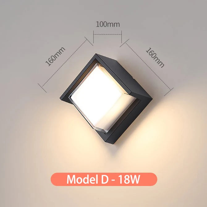 Led outdoor wall lamp led outdoor wall light waterproof light outdoor porch led light with motion sensor light outdoor lighting