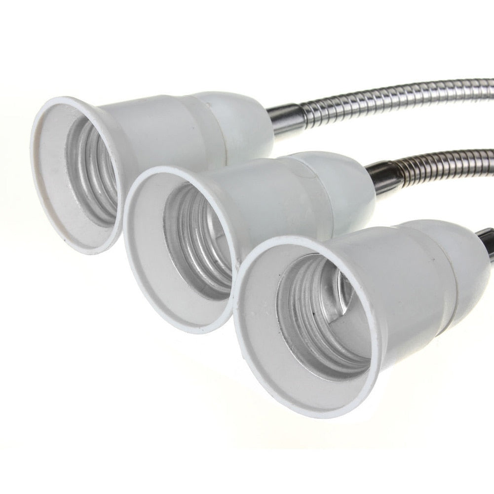 Socket E27 Flexible E27 Light Lamp Base Extender Bulb Adapter Converter Extension Light Holder Converter 20CM-60CM