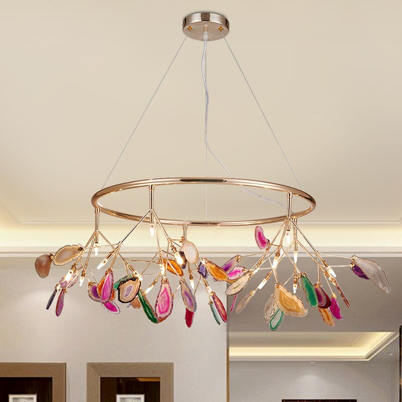 Nordic Luxury LED Chandeliers Indoor Master Bedroom Light Firefly Ceiling Lights for Living Room Lighting Kitchen Lamps Lustres