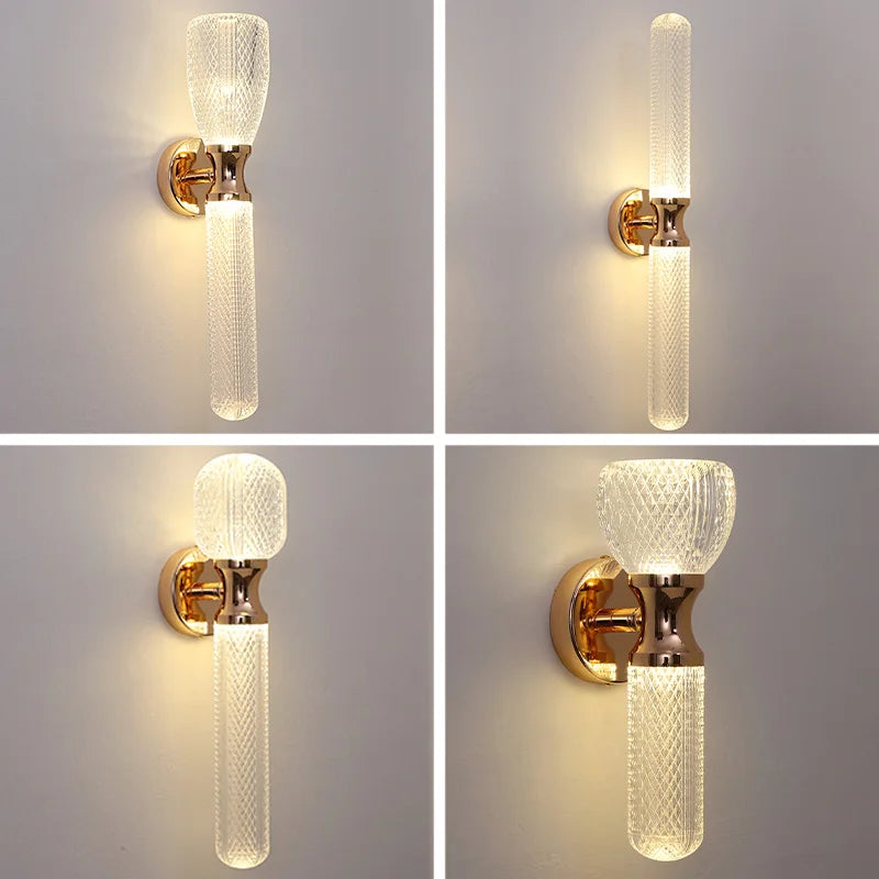 Modern Luxury LED Wall Sconce - Creative Bedside & Living Room Background Light