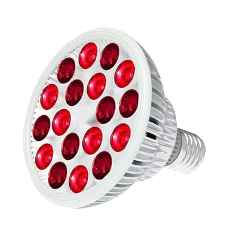 Red Light Therapy LED E27 54W Red Light LED Massage Therapy Lamp 660nm 850nm Near Infrared Therapy Light LED Lamp/ Red Light Grow LED Bulb