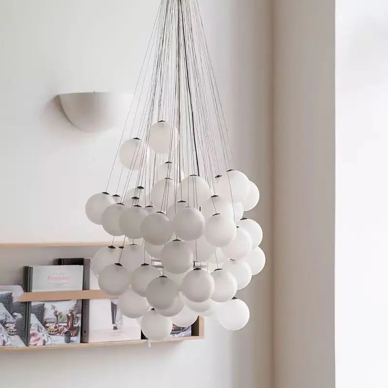 Nordic Stochastic Chandelier designer glass bubble chandelier living room bedroom bar restaurant aisle kitchen island lighting