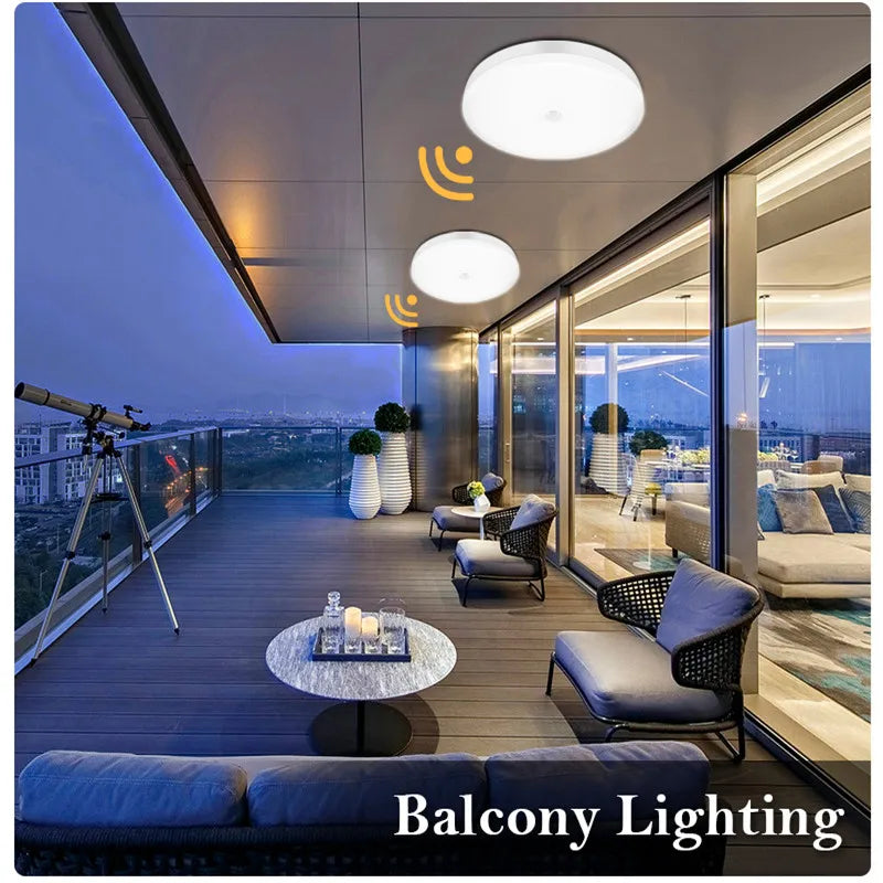 Radar Sensing Modern Ceiling Light 110V Motion Sensor Ceiling Light 20W 30W Led Ceiling Lamp Smart Ceiling Light for Living Room