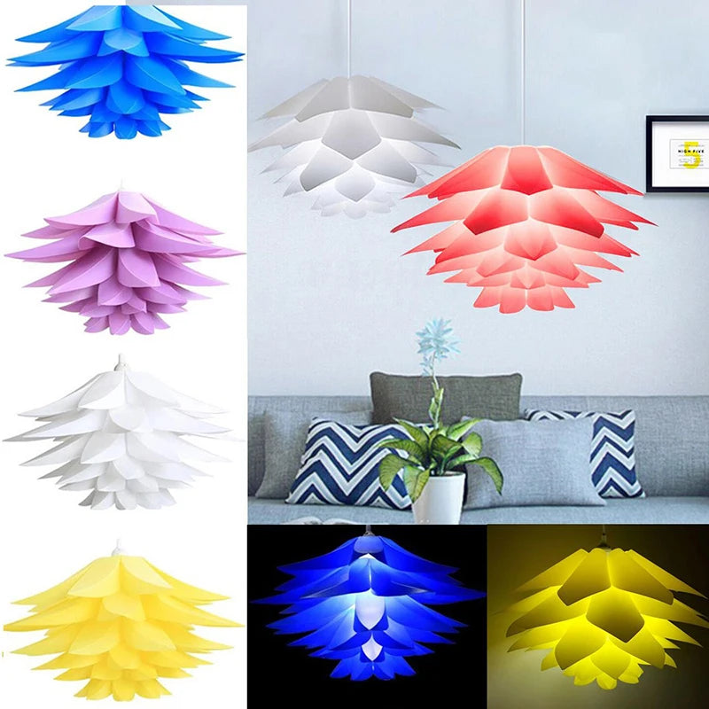 50 cm Lotus Chandelier Pendant Lampshade DIY Puzzle Lights Modern Lamp Shade for Light Ceiling Lampshade Decor Indoor
