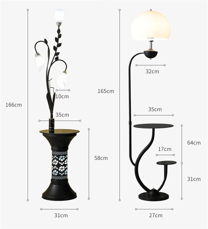 Modern Acrylic Lamp Shade Standing Lamp Coffee Table Floor Lamp Living Room Sofa Reading Floor Light Bedroom Bedside Stand Light