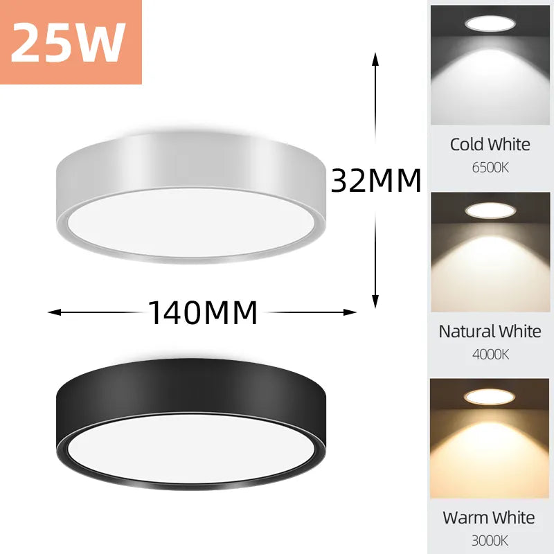 LED Downlight 220V Foldable Spot Light COB Surface Mounted Spotlight Ceiling Lamp for Living Room Kitchen Indoor Neutral Light
