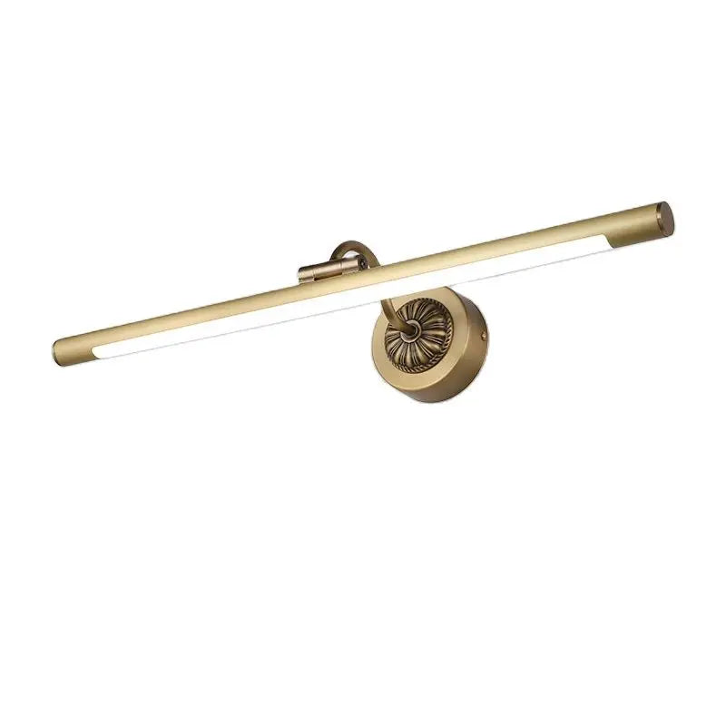 Europe copper bathroom wall mirror Lsmp ,hotel showcase picture lighting, bedroom vanity cabinet Light