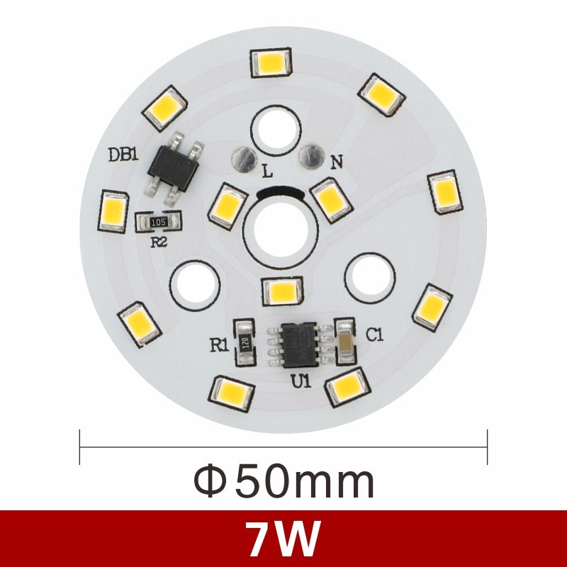 LED Downlight Chip 3W 5W 7W 9W 12W 15W 18W Round Light Chip AC 220V-240V 2835SMD Lamp Beads Cold/Warm white Lighting Spotlight