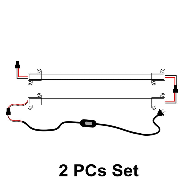 220V LED Rigid Strip Night Lamp Under Cabinets 72 LEDs 30cm 40cm 50cm 8W With Switch ON/OFF EU Plug LED Bar lights Desk Bulb