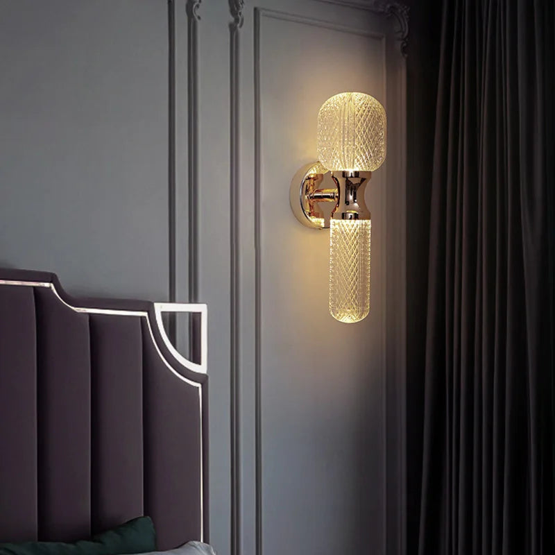 Modern Luxury LED Wall Sconce - Creative Bedside & Living Room Background Light