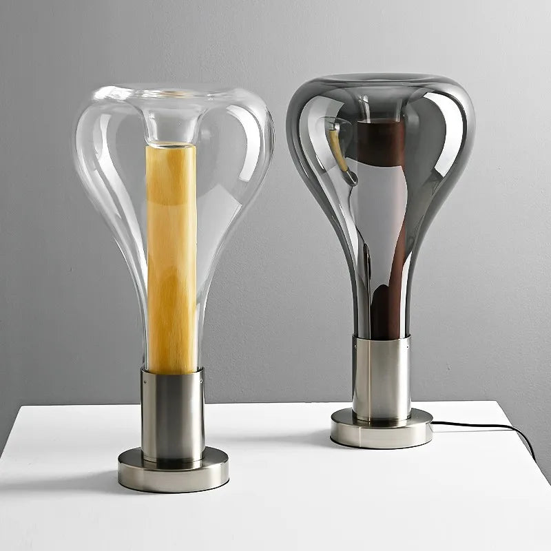 Eris Table Lamp Modern Creative Bedroom E27 Smoky/Clear Glass Light Nordic italian design lamp Study Living Room Home minimalist