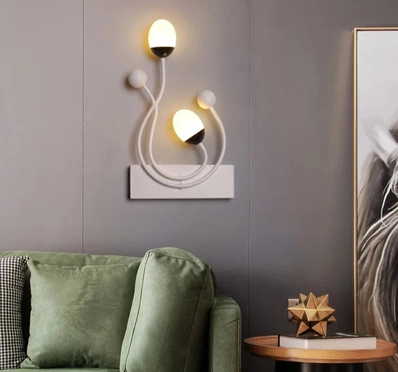 Iron Nordic New Modern LED Wall Lights For Study Living Room Bedroom Bedside Aisle Corridor Porch Lamp Indoor Lighting AC90-260V