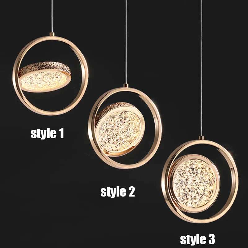 LED Rotatable Multi-Styling Pendant Lamp Indoor Nordic Lighting Ceiling Chandelier For Home Living Room Bedside Art Decoration