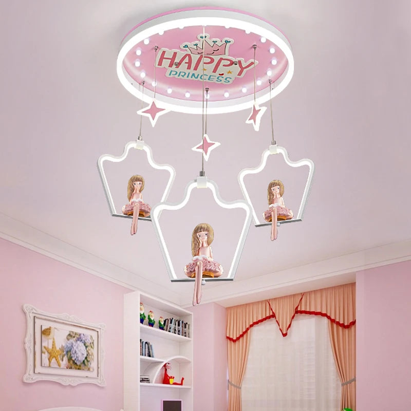 Nordic kids bedroom decor led lights for room indoor chandelier lighting chandeliers ceiling lamps for living room decoration